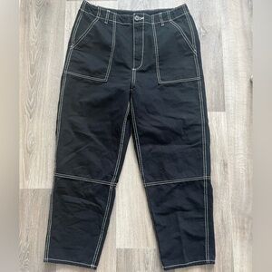 H&M 100% Cotton Contrasting Seams Pants